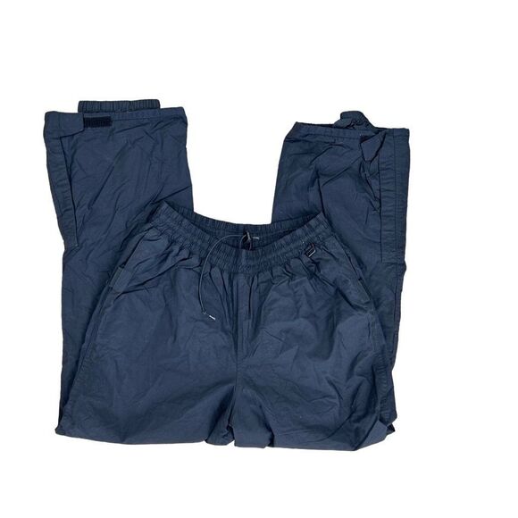 Black Dot Navy Blue Snow Ski Snowboard Pants Size M Drawstring Outdoor Nylon - Picture 5 of 9
